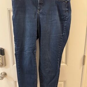 Talbots Flawless Slim Ankle Jeans in Deep Navy